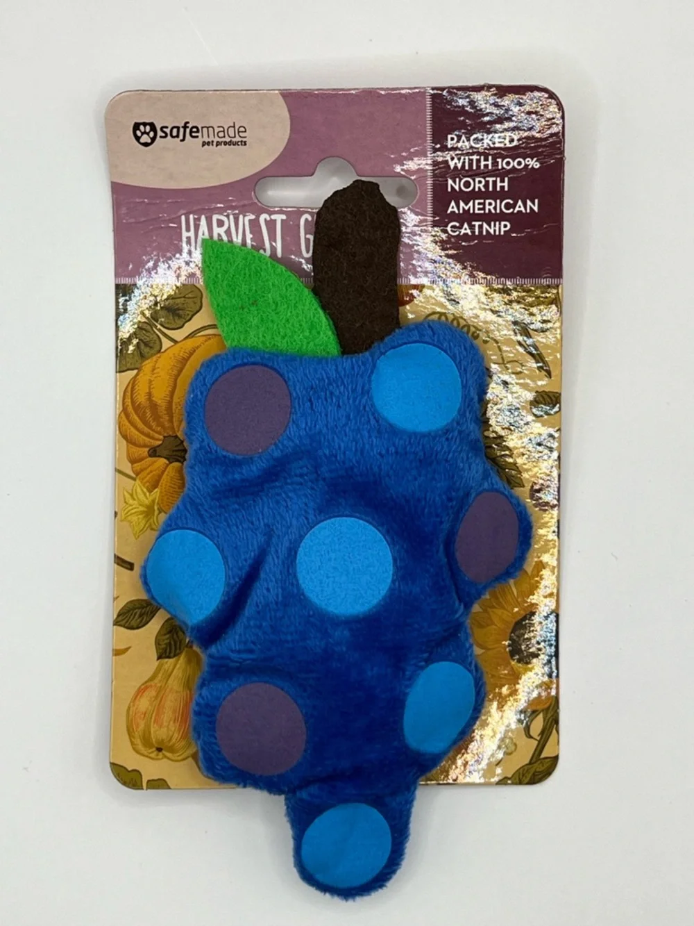 Harvest Grape Cat Toy Filled with Catnip
